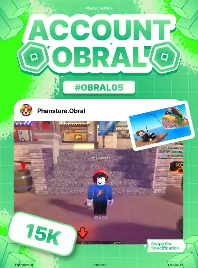 FISH IT (GHOSTFINN + DARK MATTER + COIN 700K)  Murah