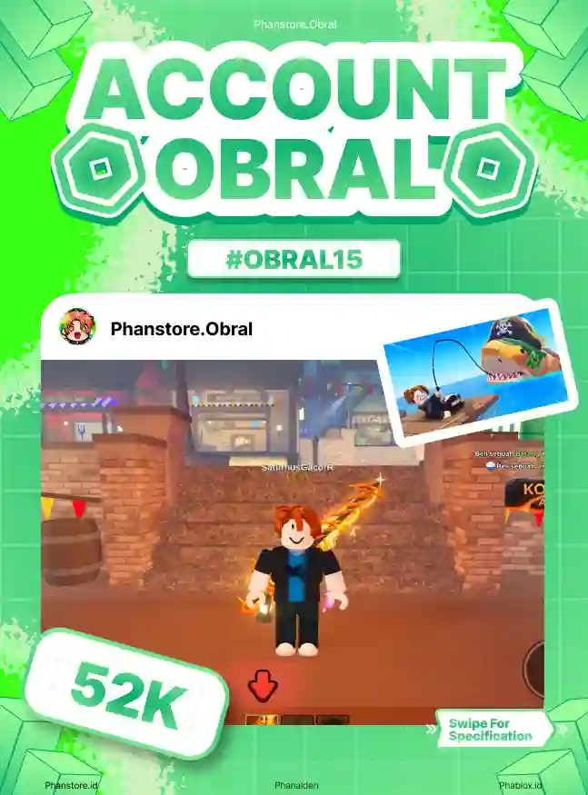 FISH IT (ELEMENTAL + BAMBOO + COIN 32M)  Murah