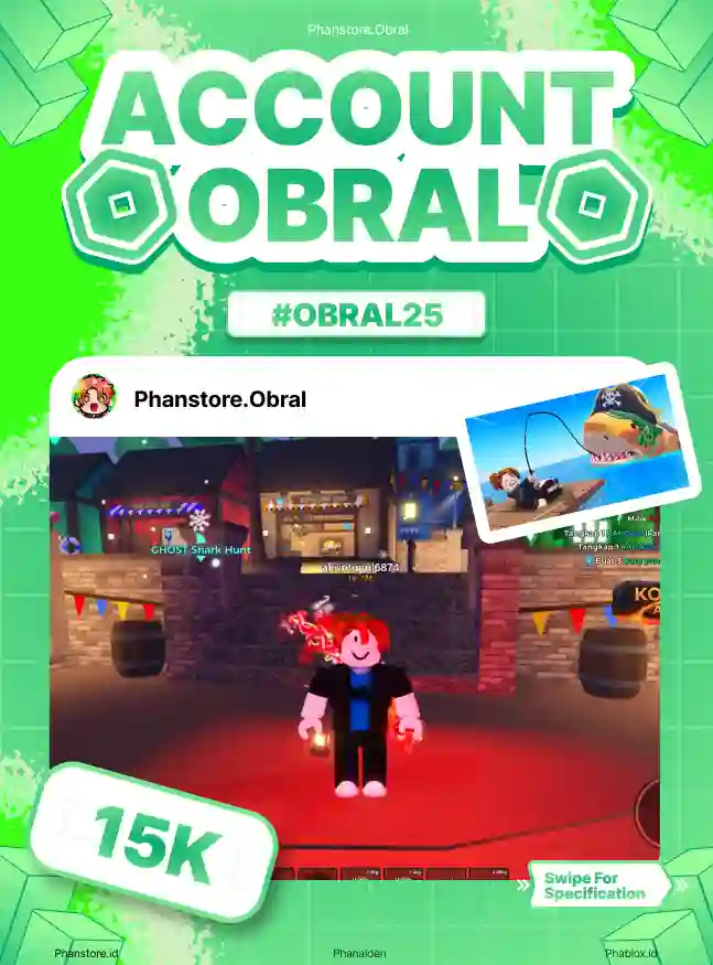 FISH IT (GHOSTFINN + COIN 190K)  Murah