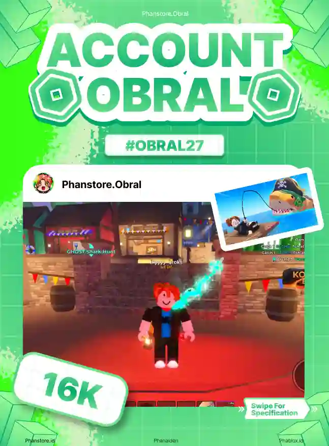 FISH IT (GHOSTFINN + COIN 250K)  Murah