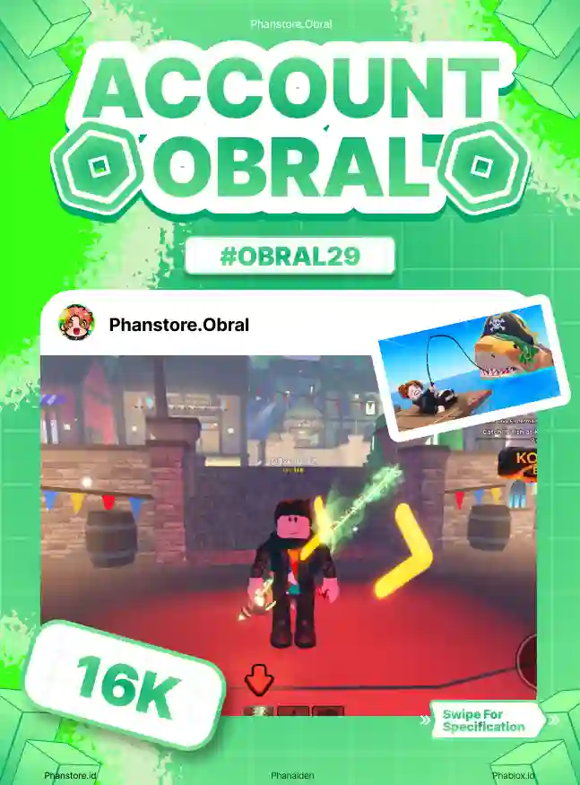 FISH IT (GHOSTFINN + COIN 398K)  Murah