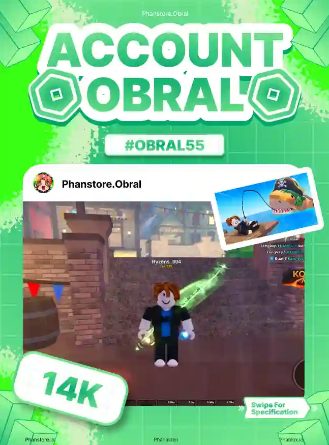 FISH IT (GHOSTFINN + COIN 6M)  Murah