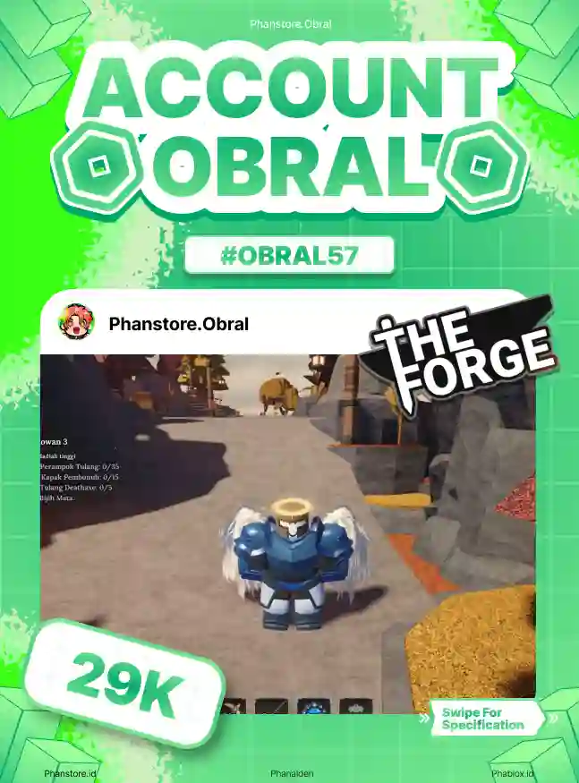 THE FORGE (ARCANE PICKAXE + RACE ANGEL)  Murah