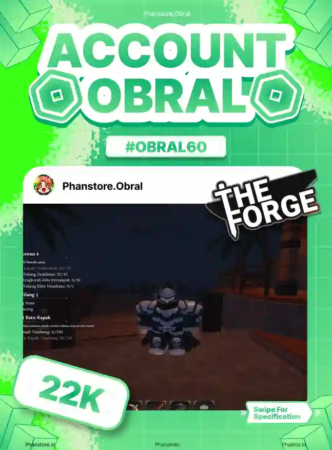 THE FORGE (ARCANE PICKAXE)  Murah