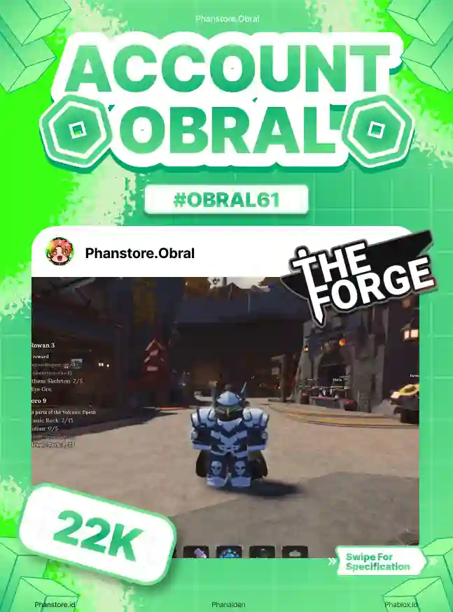 THE FORGE (ARCANE PICKAXE + DARK KNIGHT LEGGINGS)  Murah