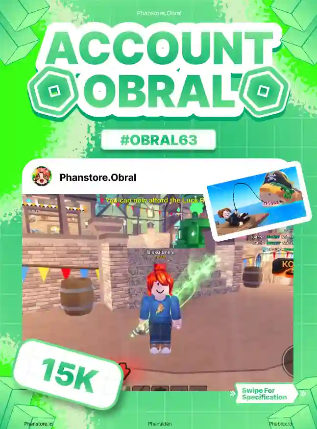 FISH IT (GHOSTFINN + COIN 1.52M)  Murah