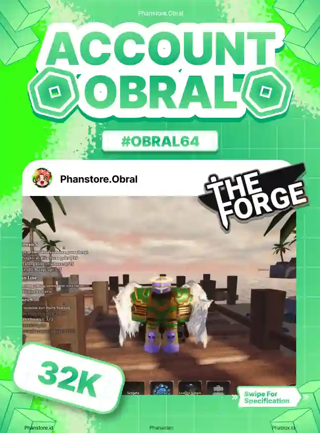 THE FORGE (LV 60 + ARCANE PICKAXE)  Murah