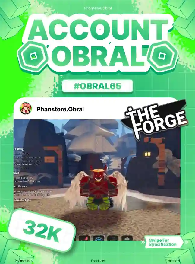 THE FORGE (LV 84 + ARCANE PICKAXE)  Murah