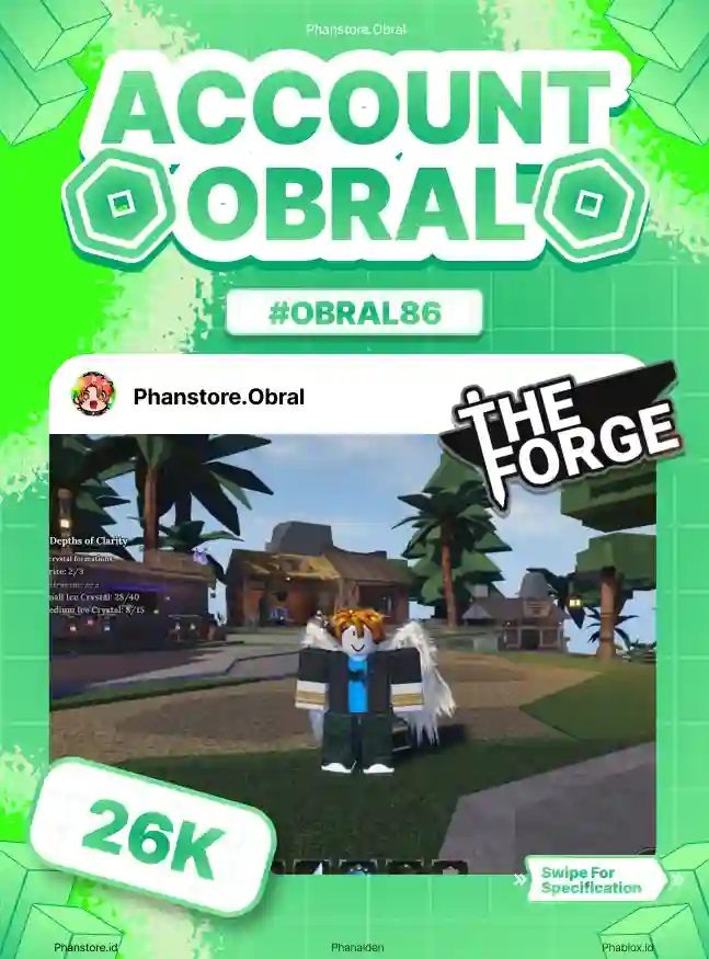 THE FORGE (PRISMATIC PICKAXE + RACE ANGEL)  Murah