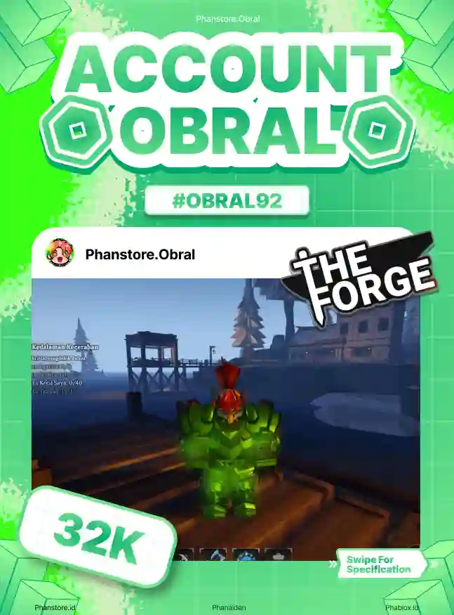 THE FORGE (PRISMATIC PICKAXE + RACE DEMON)  Murah