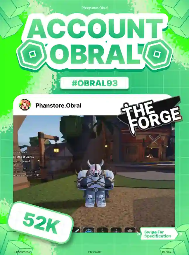 THE FORGE (DEMONIC + ARCANE PICKAXE + LV 200)  Murah