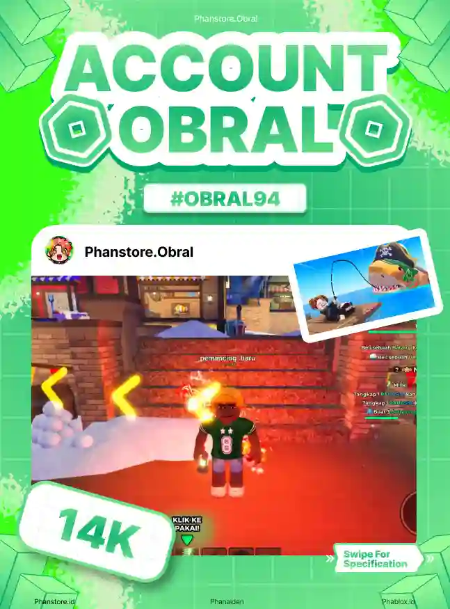 FISH IT (GHOSTFINN + ARES + COIN 2M)  Murah