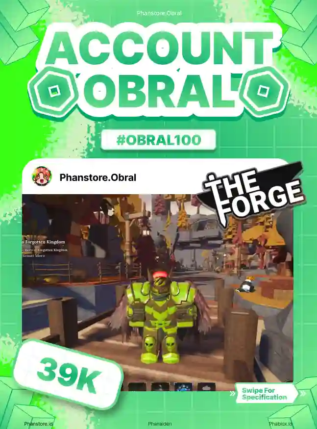 THE FORGE (DEMONIC + ARCANE PICKAXE + LV 81)  Murah