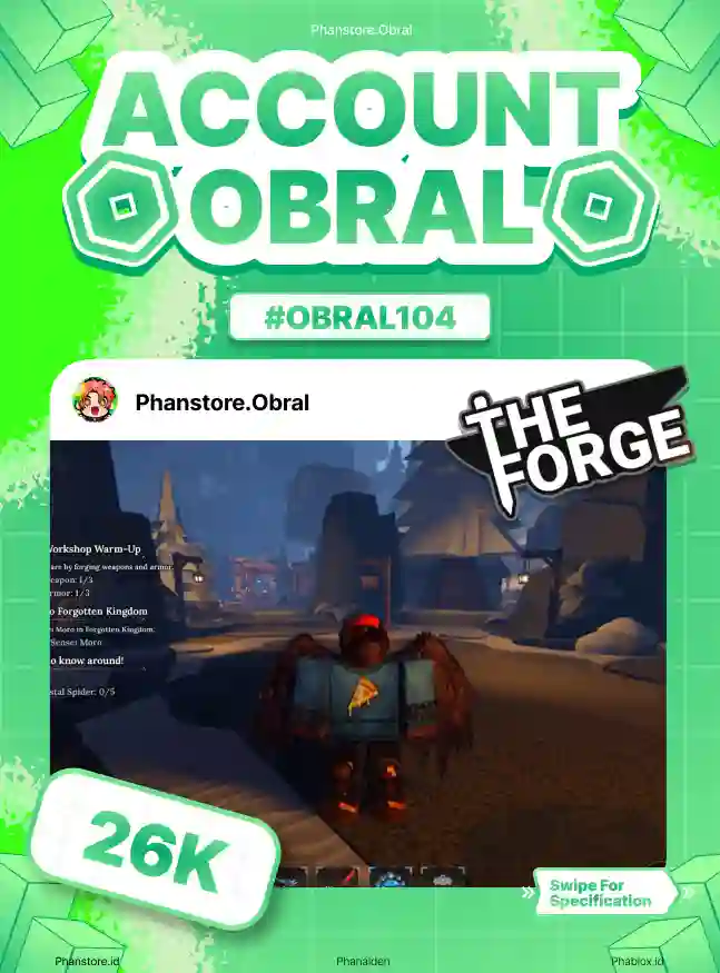 THE FORGE (AQUA + DEMONIC + ARCANE + MAGMA ICKAXE(  Murah