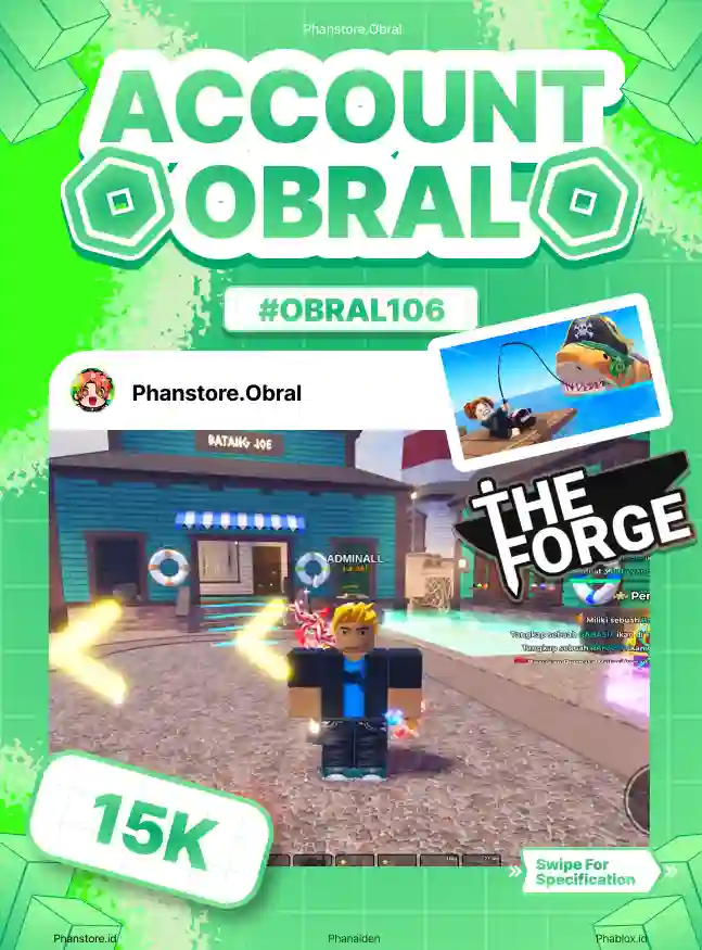 THE FORGE + FISH IT (RACE ANGEL) ( GHOSTFINN + ANGLER)   Murah