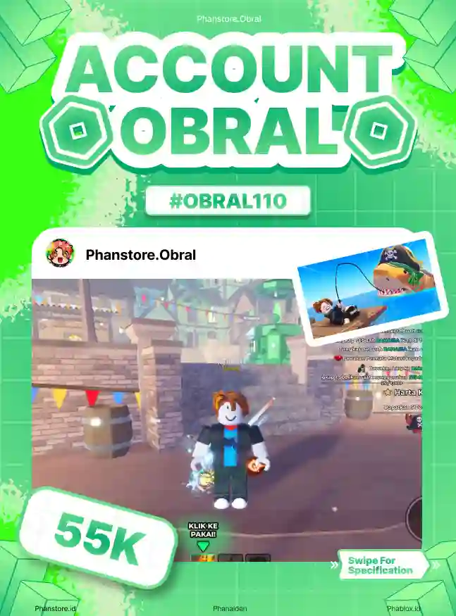 FISH IT (ELEMENTAL + LV 465)  Murah