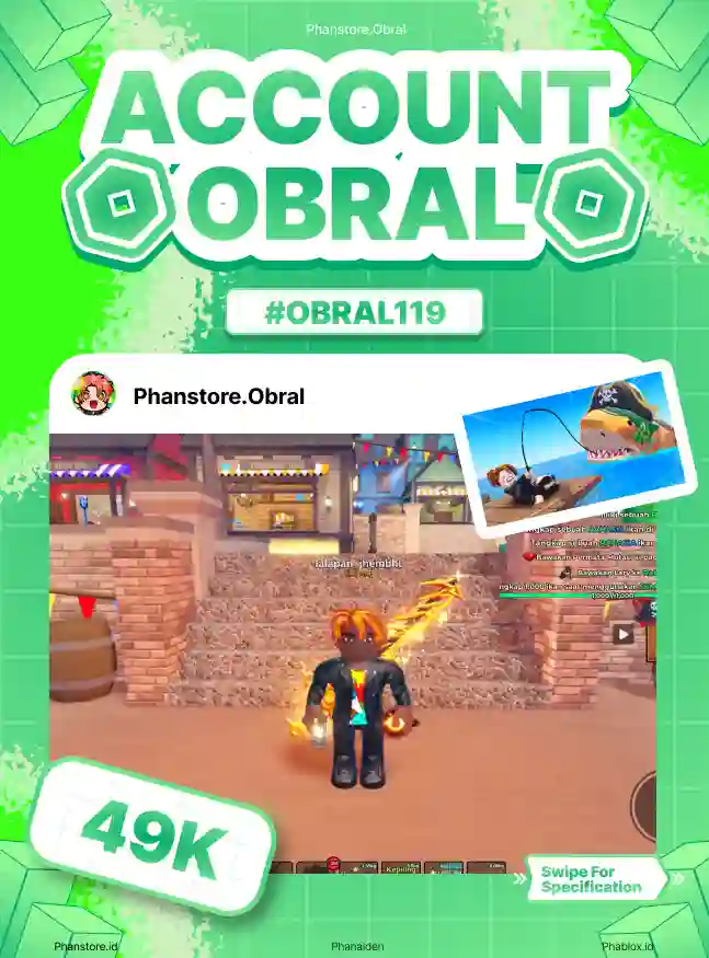 FISH IT (ELEMENTAL + LV 738)  Murah