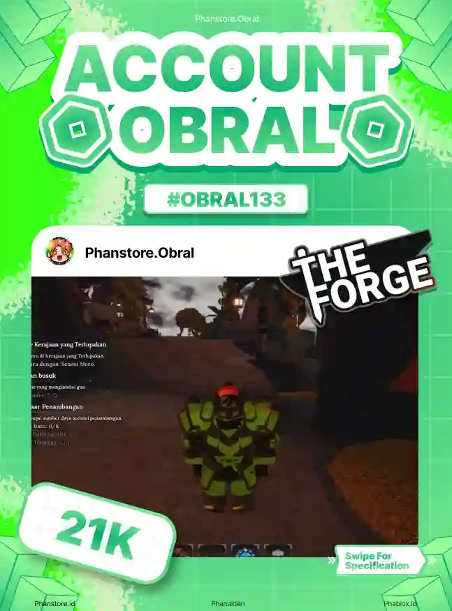 THE FORGE (DEMONIC + RACE DEMON ARCANE PICKAXE)  Murah