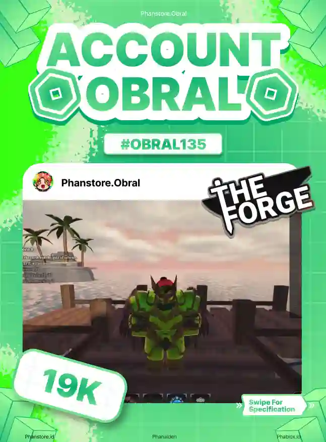 THE FORGE (DEMONIC + ARCANE PICKAXE + LV 94)  Murah