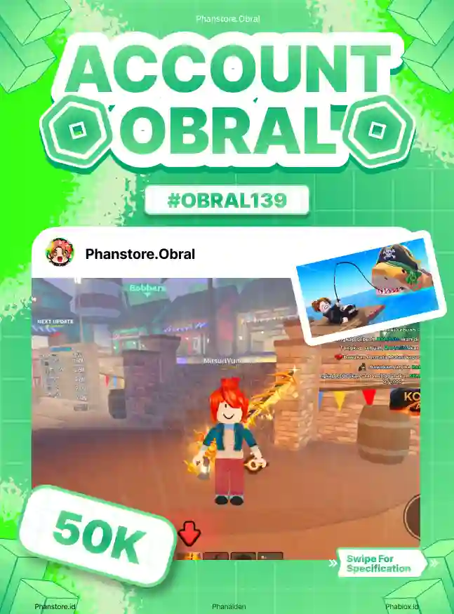 FISH IT (ELEMENTAL + COIN 80M)  Murah