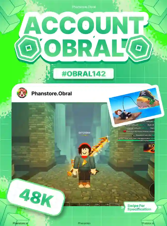 FISH IT (GHOSTFINN + BAMBOO + LV 481)  Murah