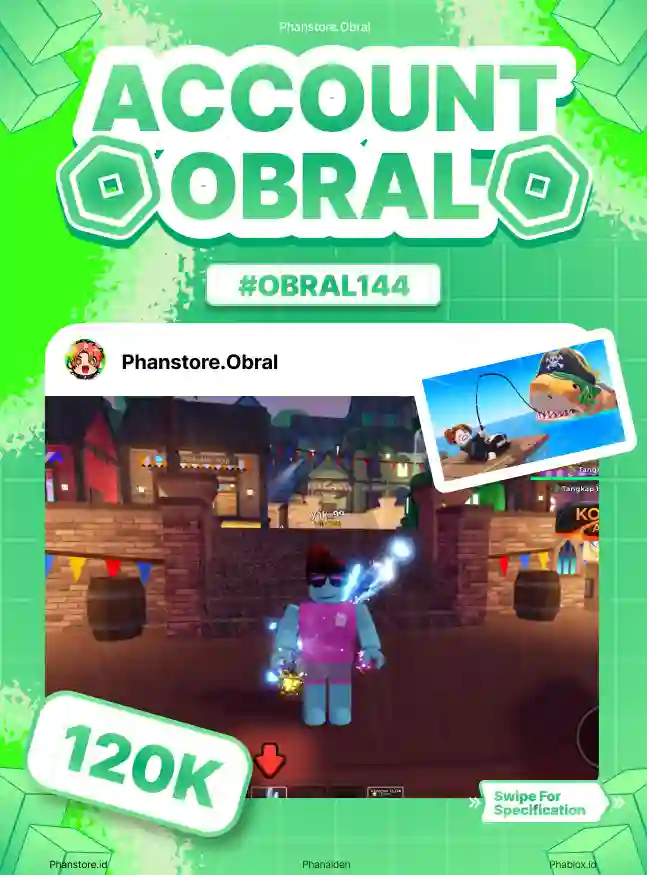 FISH IT (DIAMOND + LV 1046 + COIN 129M)  Murah