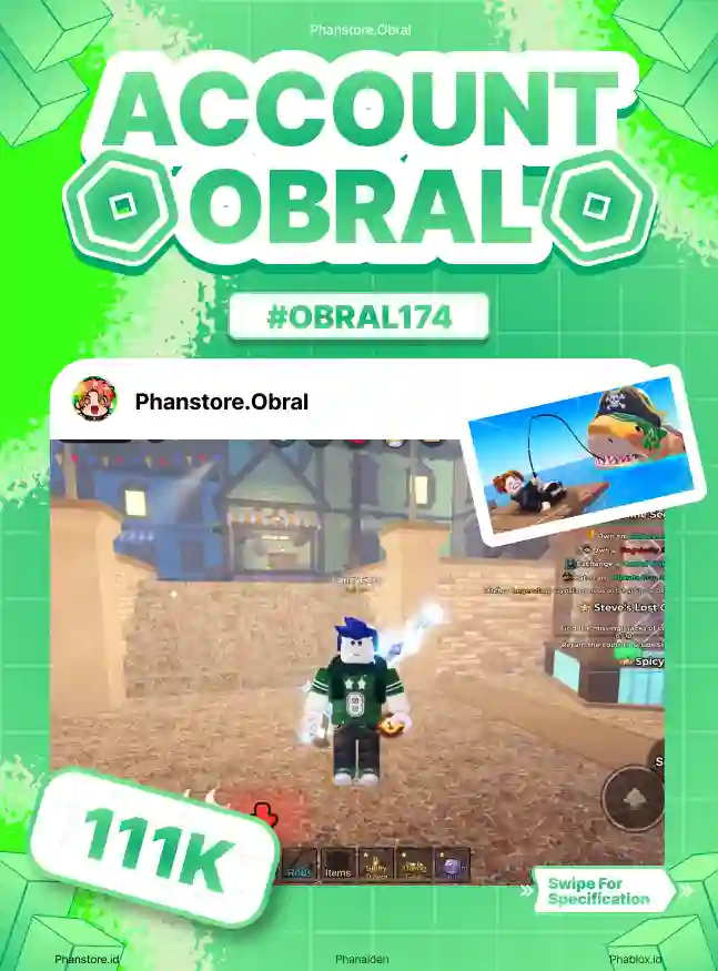 FISH IT (DIAMOND + WORM FRIEND + LV 776)  Murah