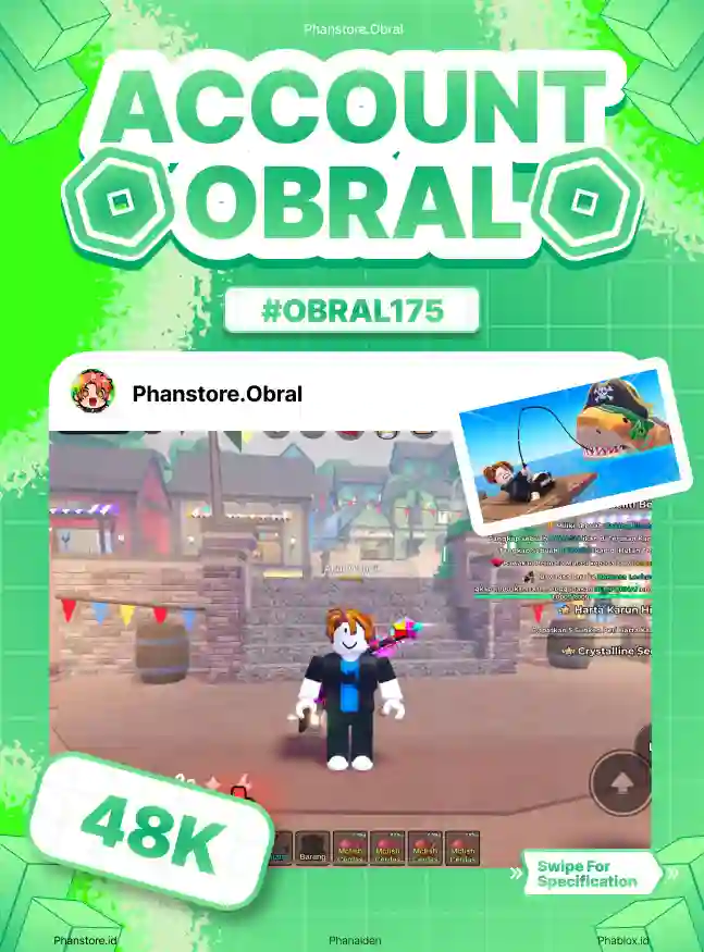 FISH IT (ELEMENTAL + LV 441)  Murah