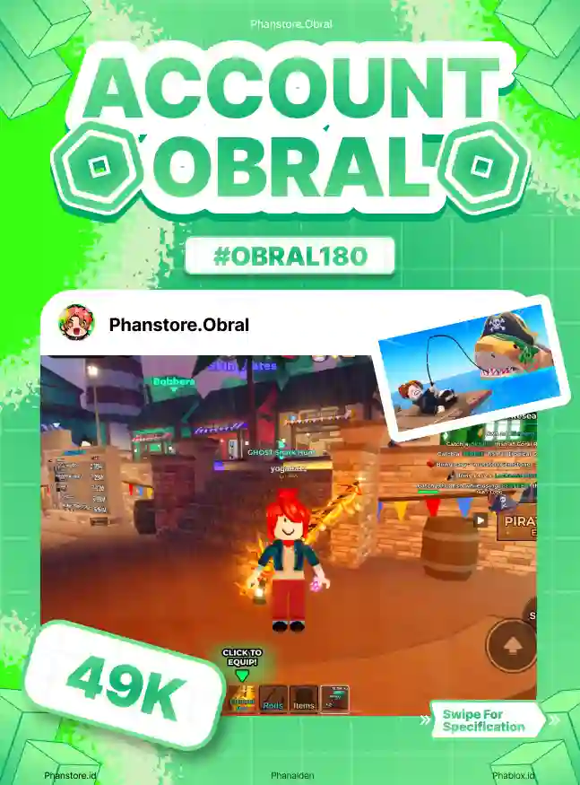 FISH IT (ELEMENTAL + LV 665)  Murah