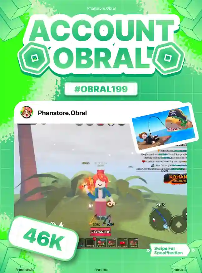 FISH IT (ELEMENTAL + LV 756)  Murah