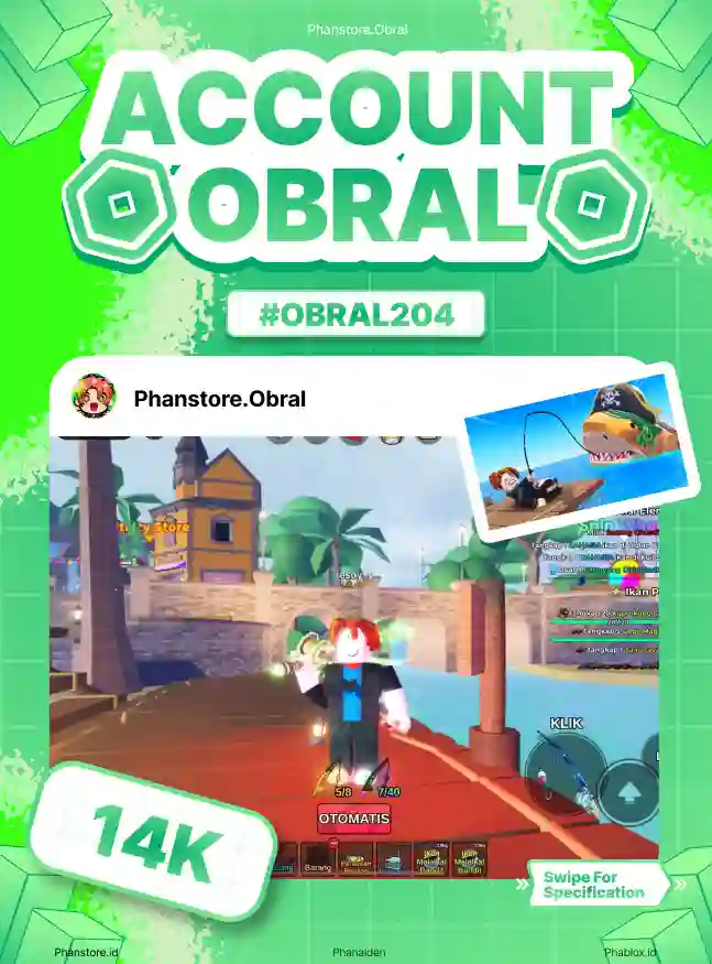 FISH IT (GHOSTFINN + COIN 11M + ARES)  Murah