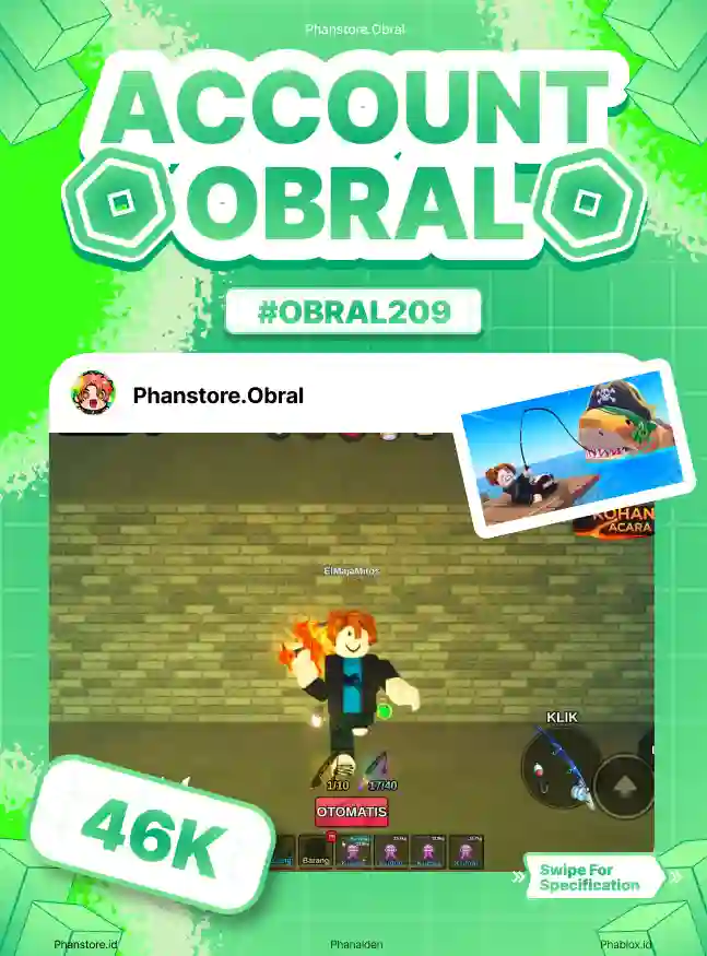 FISH IT (ELEMENTAL + 84M)  Murah