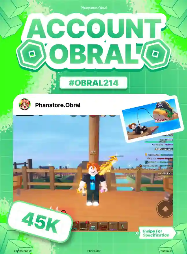 FISH IT (ELEMENTAL + LV 460)  Murah