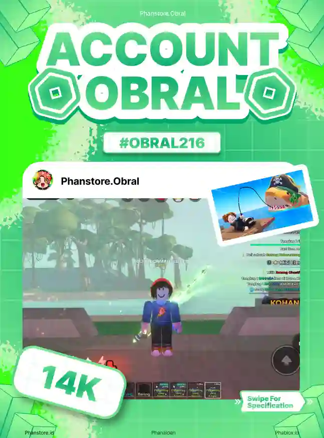 FISH IT (GHOSTFINN + COIN 153K)  Murah