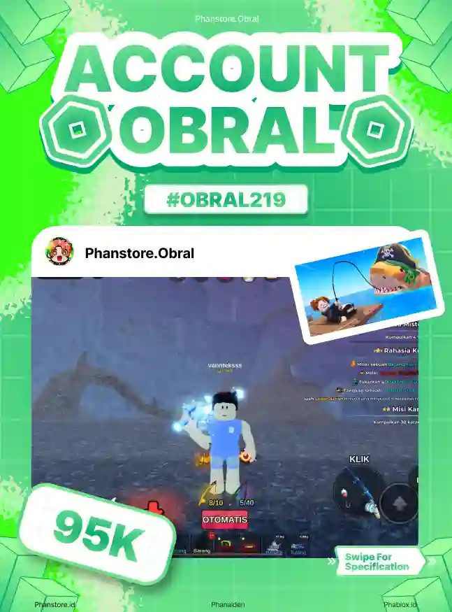 FISH IT (DIAMOND + INFERNO CORE + 109M)  Murah