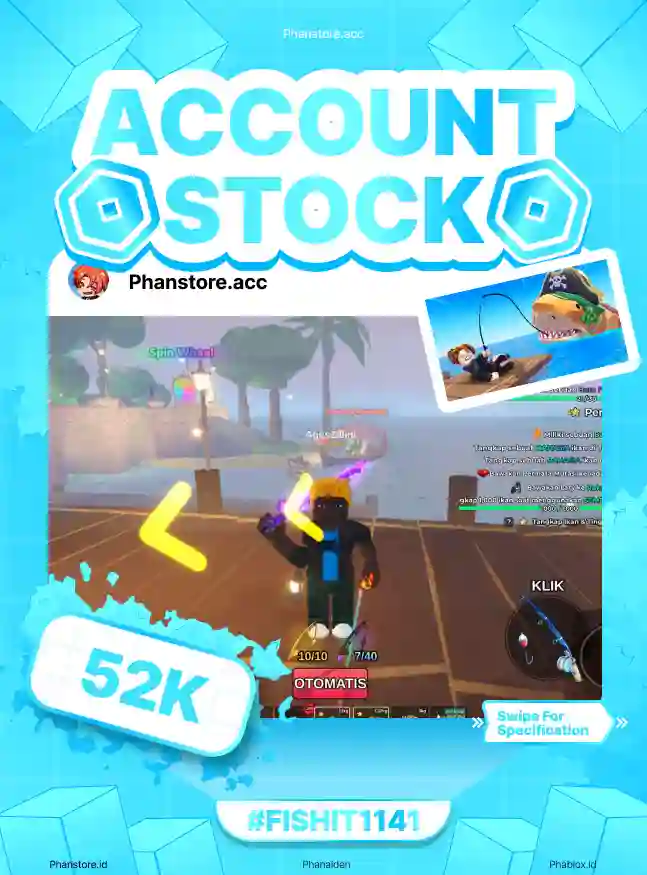 FISH IT (ELEMENTAL + LV 824)  Murah