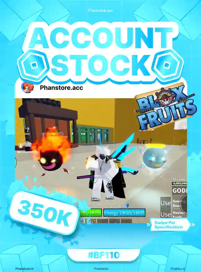 BLOX FRUIT (PERM BUDDHA + SPIRIT + GP DARK BLADE)  Murah