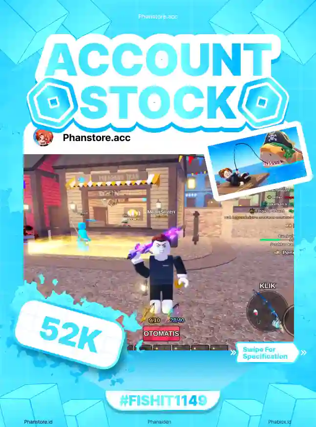 FISH IT (ELEMENTAL + LV 494)  Murah