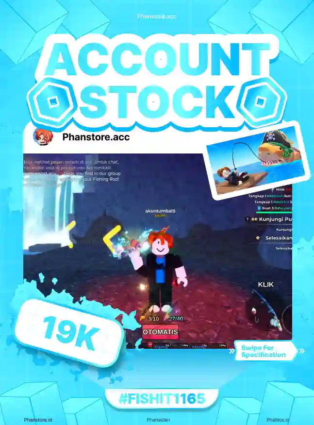 FISH IT (BAMBOO + GHOSTFINN + COIN 3M)  Murah