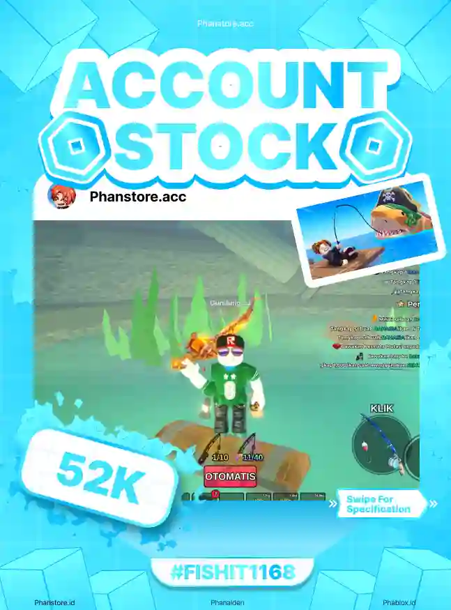 FISH IT (ELEMENTAL + LV 639 + NEPTUNE’S TRIDENT)  Murah