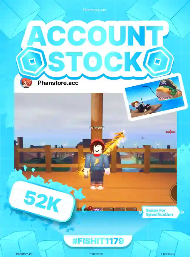 FISH IT (ELEMENTAL + LV 1062 + 268M)  Murah