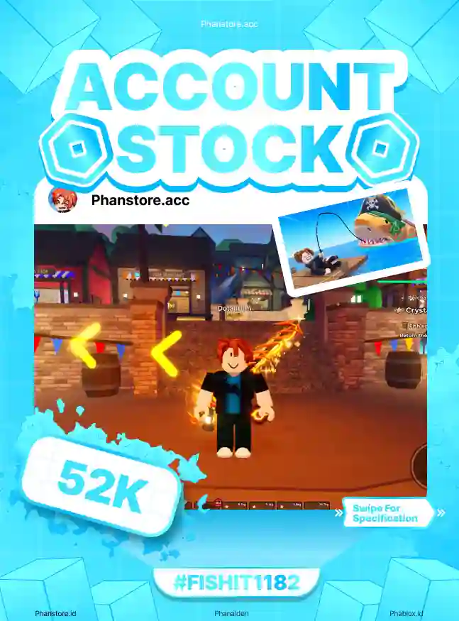 FISH IT (ELEMENTAL + LV 656 + 80M)  Murah