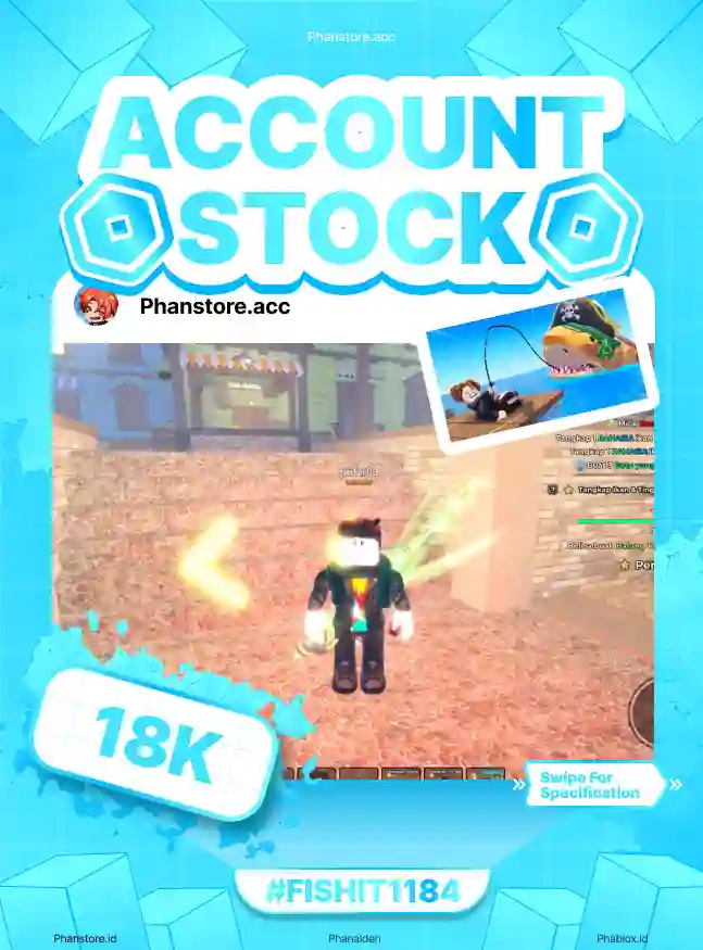 FISH IT (GHOSTFINN + ARES + COIN 8M)  Murah