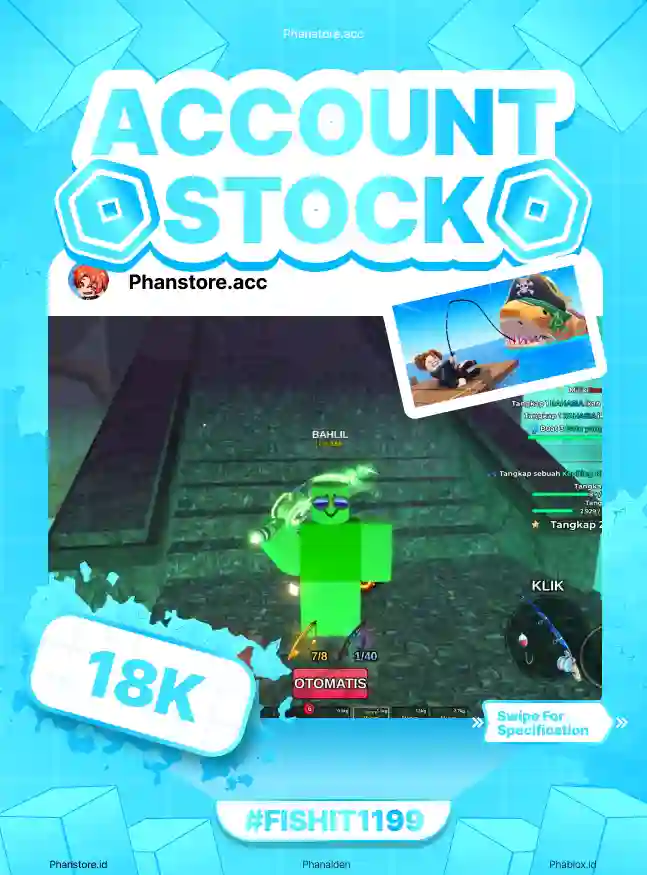 FISH IT (GHOSTFINN + COIN 2M + PURPLE MOON)  Murah