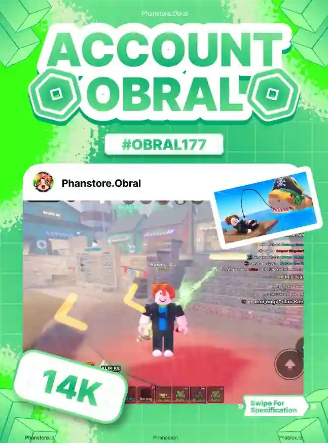 FISH IT (GHOSTFINN + COIN 2M)  Murah